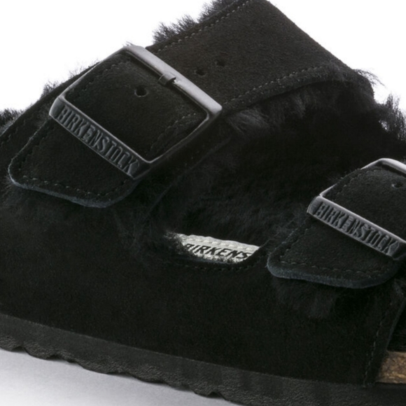Birkenstock Arizona Shearling Suede Leather Men's Size /11 - Picture 4 of 7